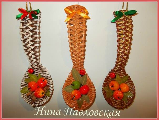 loshka pletenie плетение из газетных трубочек