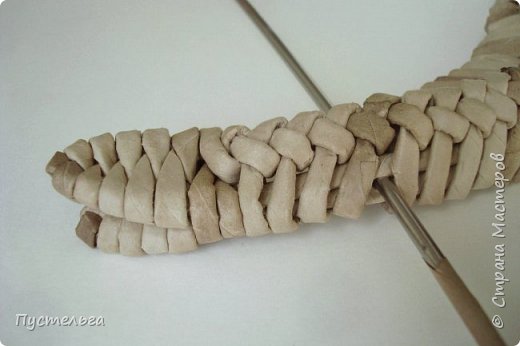 ящерица плетение из газетных трубочек мастер класс
