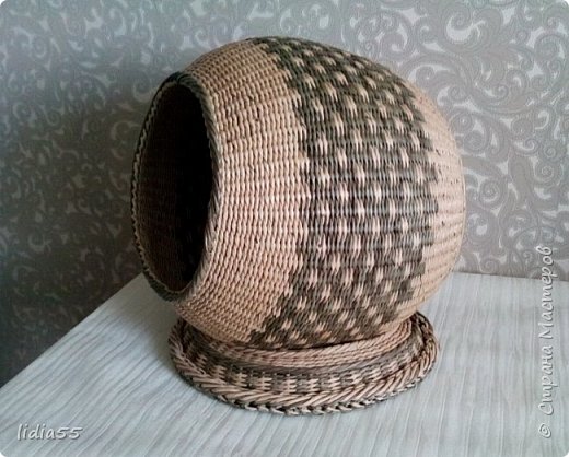 домик для кота плетение из газет