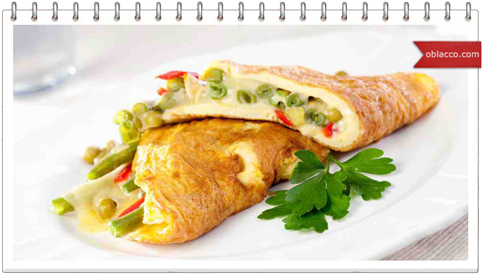 Омлет с начинкой по-французски