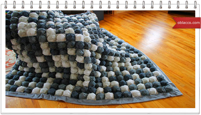 Потрясающее одеяло в технике Bubble Quilt. МК