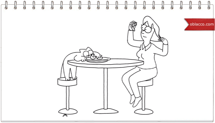 Simon's Cat. Десерт на ужин
