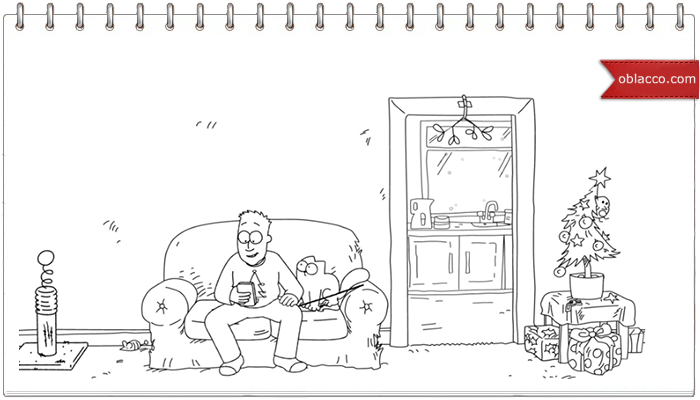 Simon's Cat. Рождественская пряжа